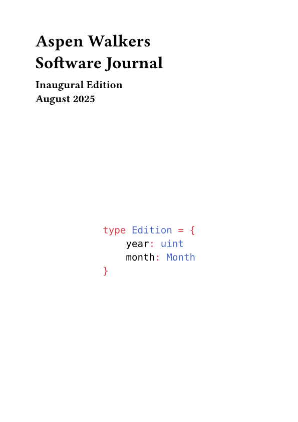 Cover for August 2025 edition of the journal.
